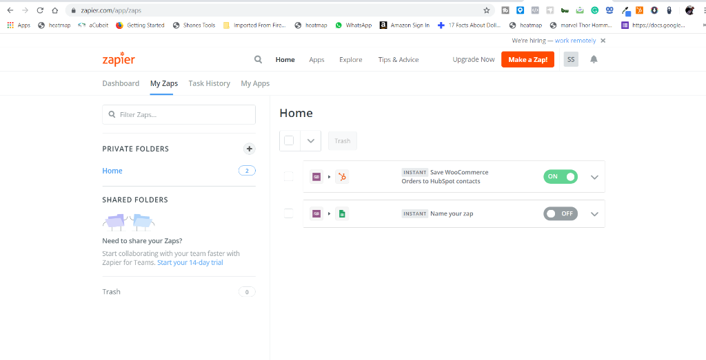 Zapier: WooCommerce → HubSpot Automation